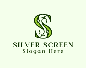 Green Plant Letter S Logo