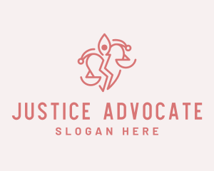 Plaintiff - Divorce Lawyer Justice logo design