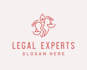 Lawyer - Divorce Lawyer Justice logo design