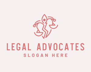 Lawyer - Divorce Lawyer Justice logo design