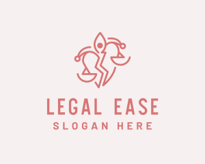 Lawyer - Divorce Lawyer Justice logo design