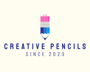 Office Briefcase Pencil  logo design