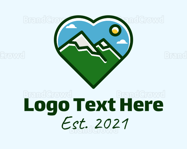 Mountain Hike Lover Logo