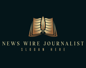 Journalist - Education Journalist Quill logo design