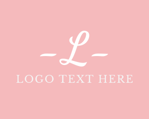 Lettering - Feminine Fashion Brand logo design