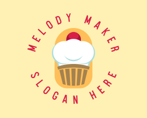 Cupcake Shop - Cupcake Baker Toque logo design