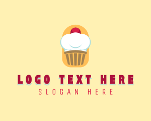 Confectionery - Cupcake Baker Toque logo design