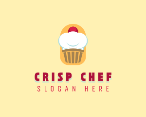 Cupcake Baker Toque logo design