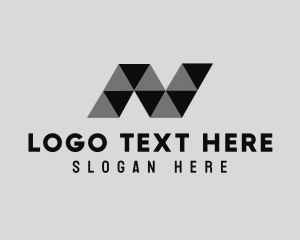 Lettermark - Generic Geometric Letter N Company logo design