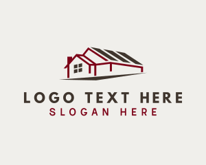 Town House - Roof Home Renovation logo design