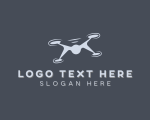 Quadcopter - Videography Drone Camera logo design