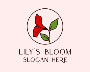 Lily - Lily Flower Lips logo design