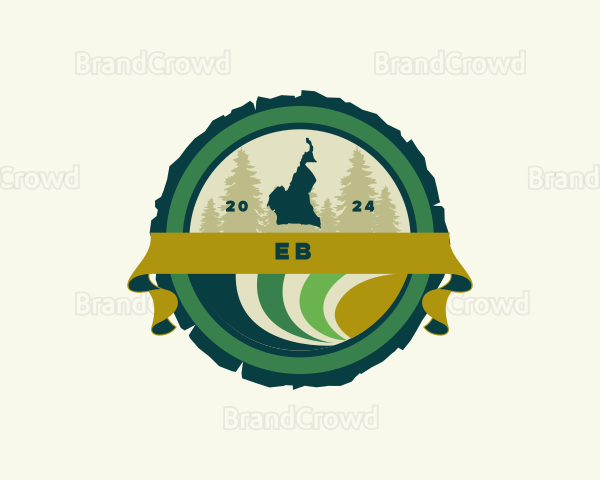 Cameroon Map Agriculture Logo