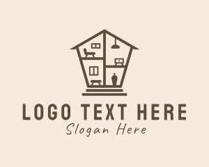 Upholstery - Home Furniture Decor logo design