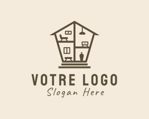 Rental - Home Furniture Decor logo design