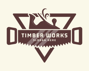 Woodwork Tools Handyman logo design