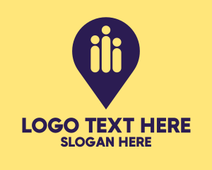 Locator - Traveler Location Pin logo design