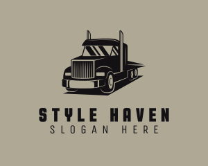 Haulage Courier Truck Logo