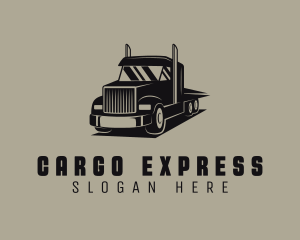 Haulage Courier Truck logo design