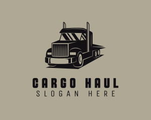 Haulage Courier Truck logo design