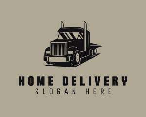 Haulage Courier Truck logo design