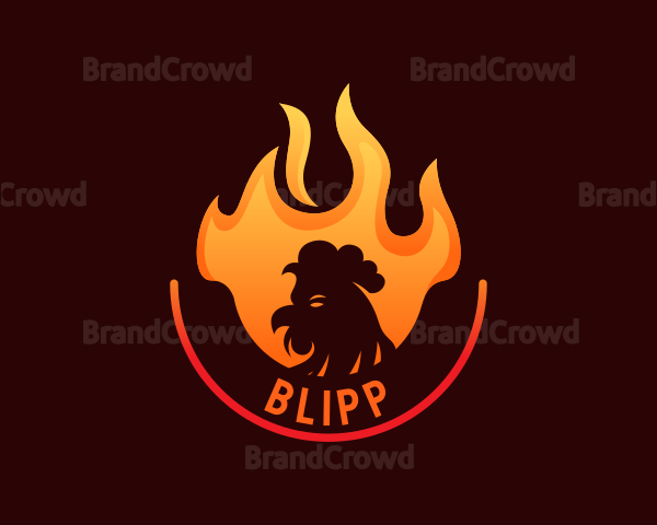 Hot Flame Chicken Logo