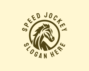 Jockey - Equestrian Horse Stallion logo design