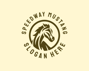 Mustang - Equestrian Horse Stallion logo design