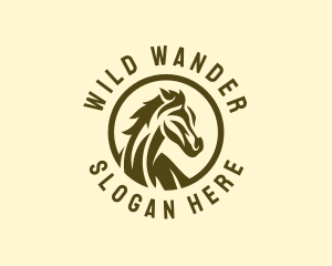 Equestrian Horse Stallion logo design