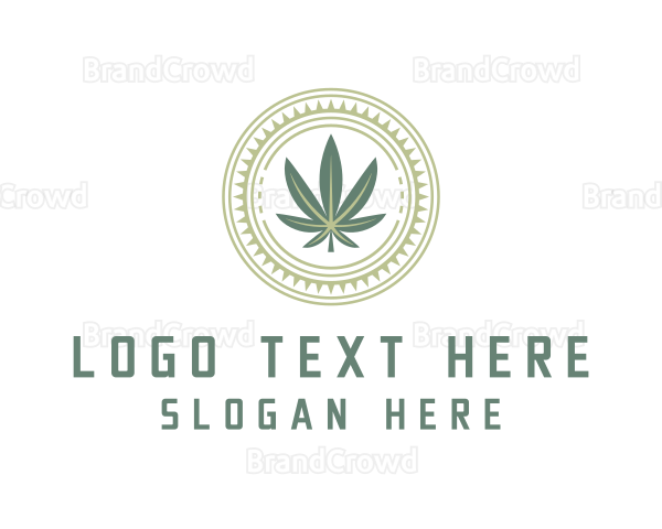 Cannabis Weed Plantation Logo