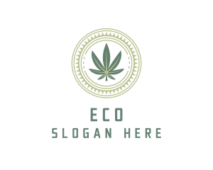 Weed Shop - Cannabis Weed Plantation logo design