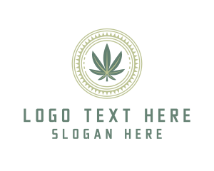 Cbd Oil - Cannabis Weed Plantation logo design