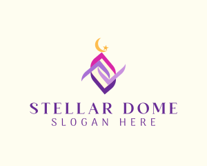 Muslim Temple Dome logo design