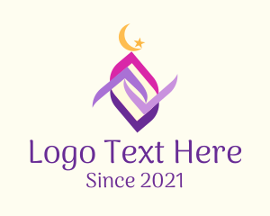 Dome - Abstract Muslim Temple logo design
