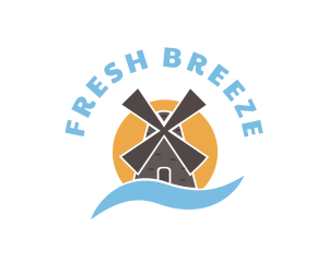 Breeze - Agriculture Ranch Windmill logo design