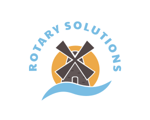 Rotary - Agriculture Ranch Windmill logo design