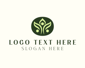 Vegan - Leaf People Environmental Action logo design