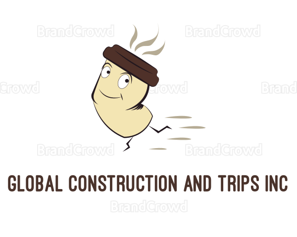 Coffee Cup Cartoon Logo