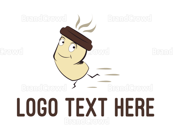 Coffee Cup Cartoon Logo