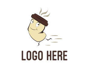 Latte - Coffee Cup Cartoon logo design