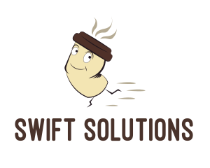 Swift - Coffee Cup Cartoon logo design