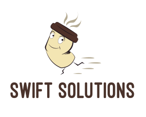 Rapid - Coffee Cup Cartoon logo design