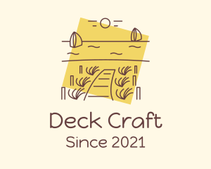 Deck - Seaside Dock Landscape logo design
