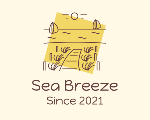 Seaside Dock Landscape logo design