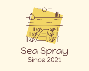 Seaside Dock Landscape logo design