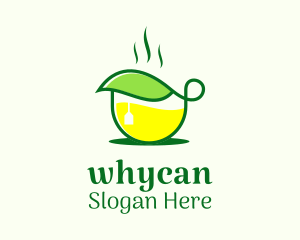 Hot Tea Leaf Cup Logo