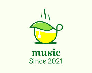 Teashop - Hot Tea Leaf Cup logo design
