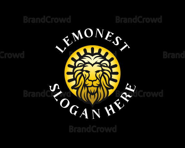 Luxurious Wild Lion Logo
