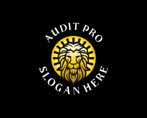 Auditing - Luxurious Wild Lion logo design