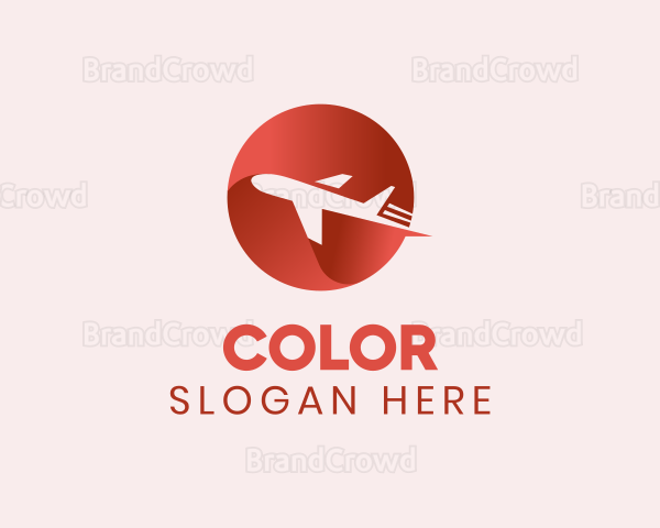 Gradient Airline Plane Flight Logo